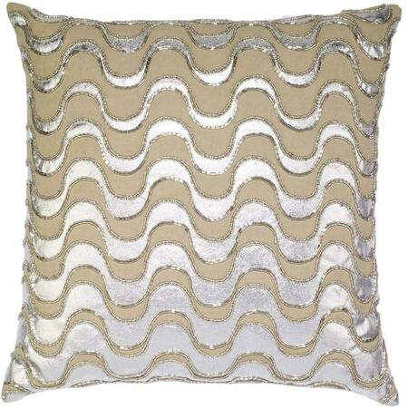 INDIS HERITAGE Squiggle Design on Linen Color Pillow Cover C1015
